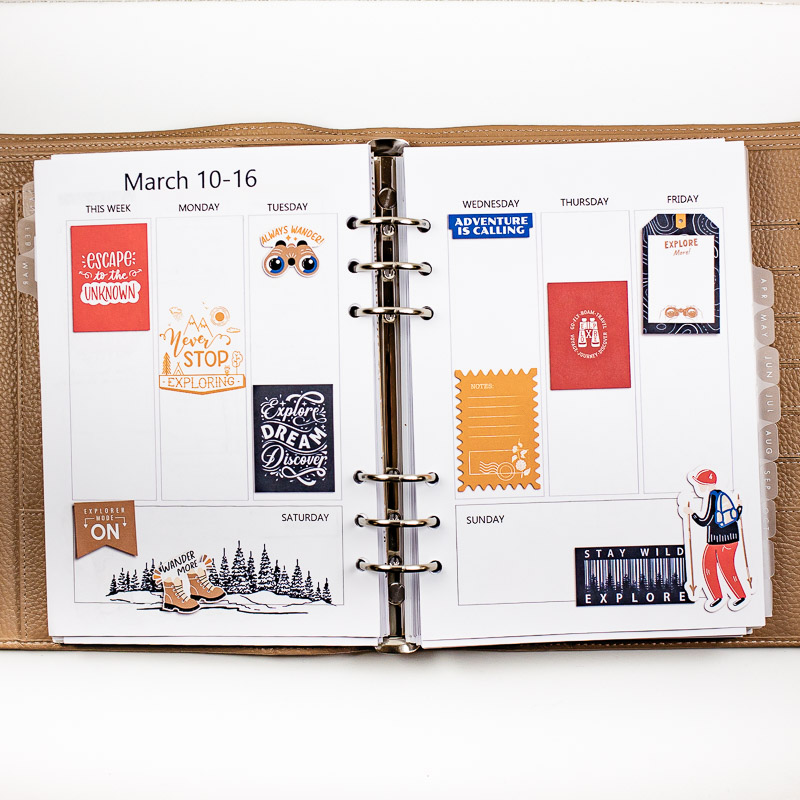 March 10 Planner
