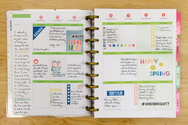 March 2016 - Week 5 / April 2016 Week 1