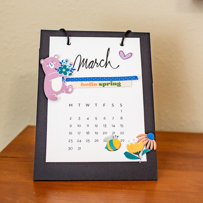 March Flip Calendar