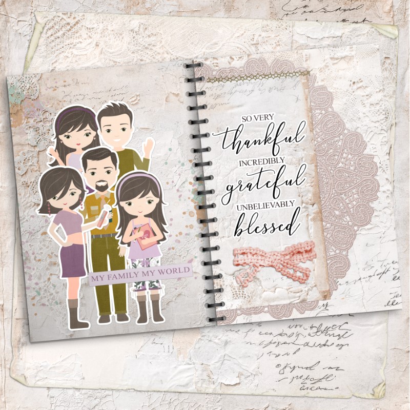 Mixed Media Journal: Family