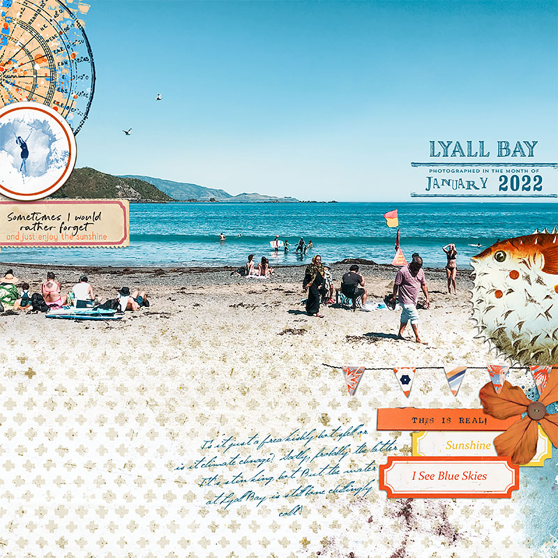 MOC 10 day 4: Blended photo: Lyall Bay