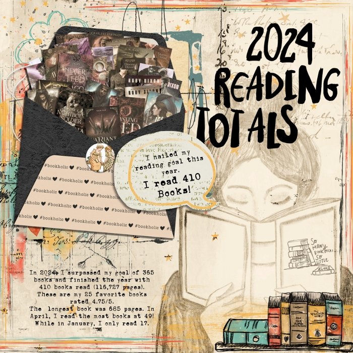 MOC 13 - Day 8 - Joy Envelope - 2024 Reading Totals