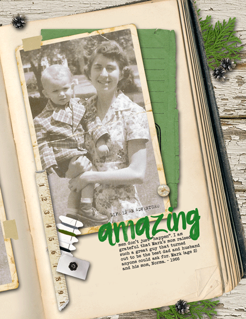 MOC 5 - Day 17 - Mark & Mom