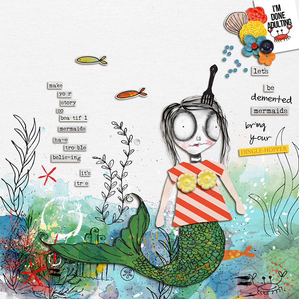 MOC 6:25 (last one and done) | Art Doll | Demented Mermaid