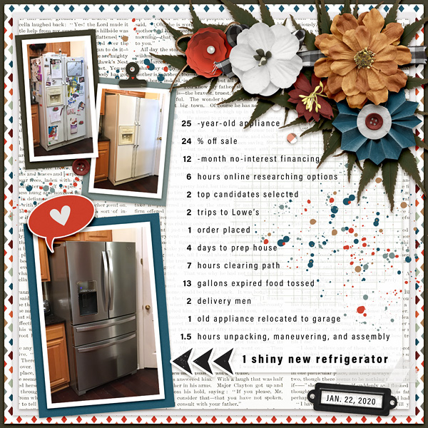 MOC 8 : Day 13 : 1 shiny new refrigerator