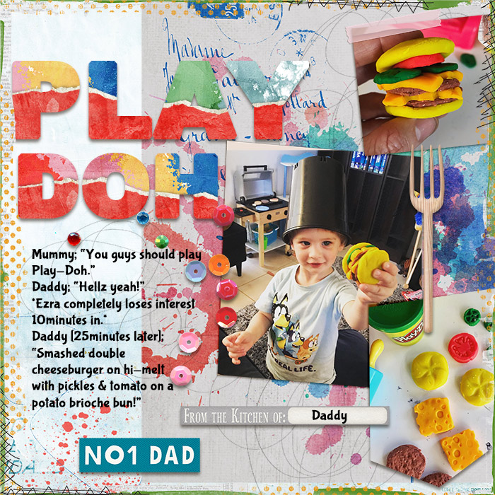 MOC Day 6  Torn title Play Doh