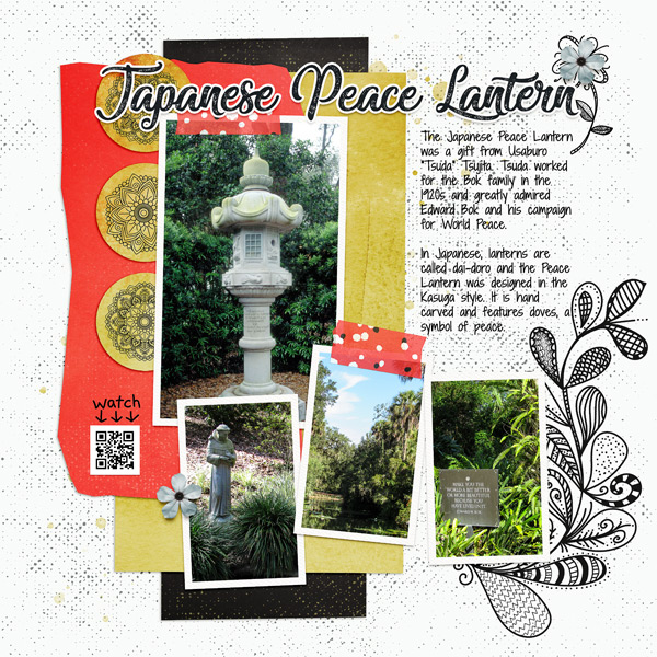 MOC Day16 - Using Doodles Art - Japanese Peace Lantern