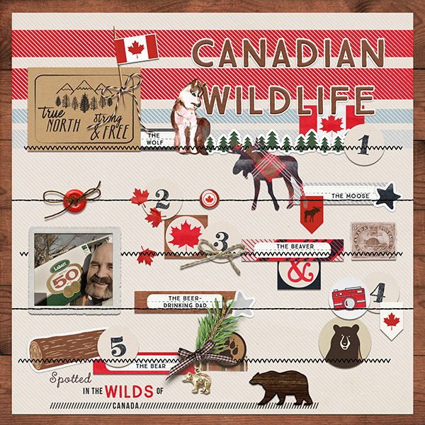 MOC10 Day 23 Stitched Down Stuff (Canadian Wildlife)