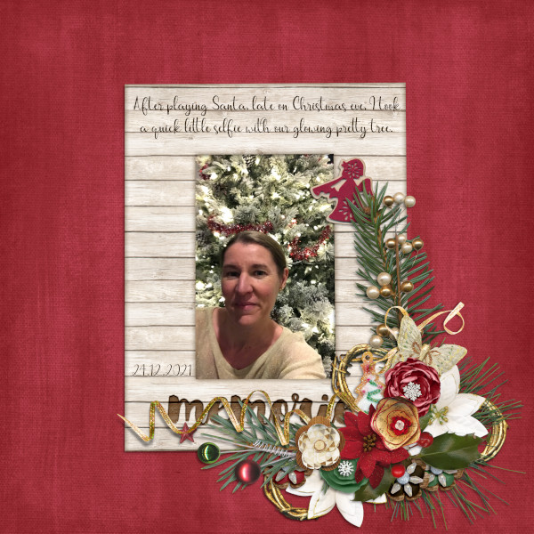 MOC10 - Jan 8: Florals, Foliage and Frames - Xmas Eve Selfie