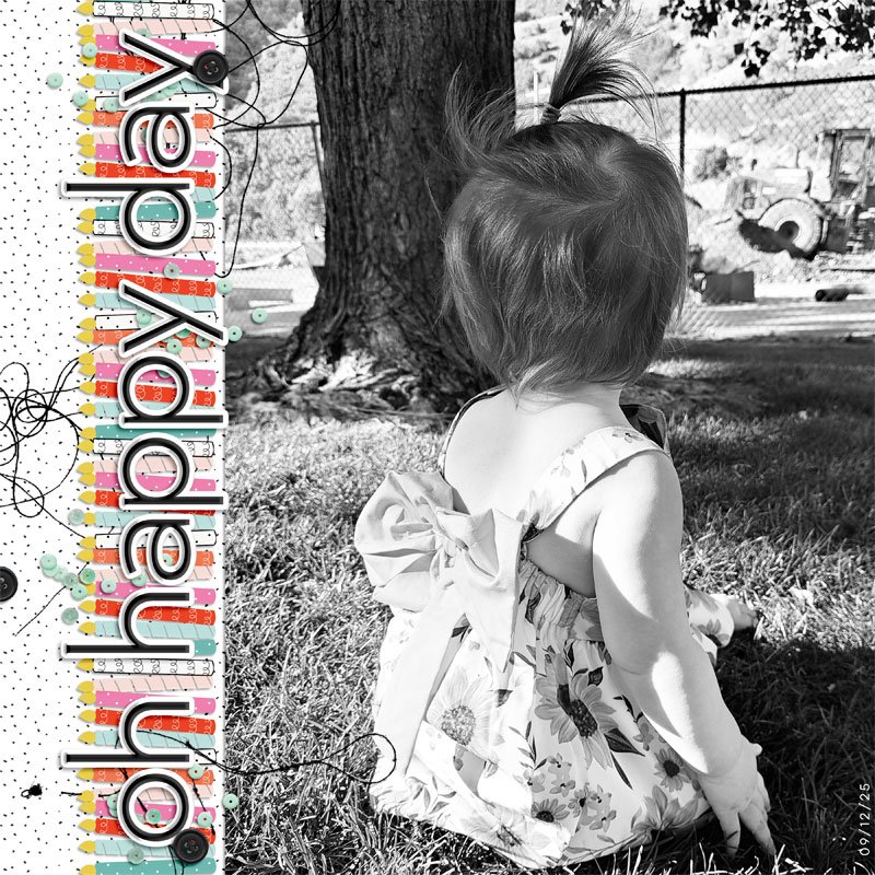 MOC13 - 03 Side or Vertical Title - Oh Happy Day