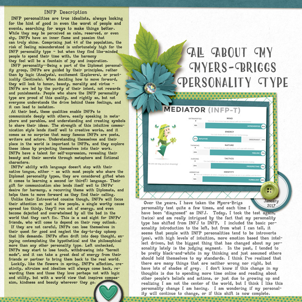 MOC5- Day 8- All About my Myers-Briggs personality