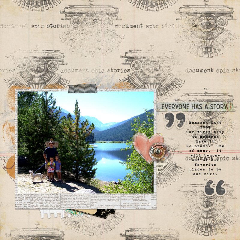 MOC9 #19 Create A Stamped Background :: Monarch Lake