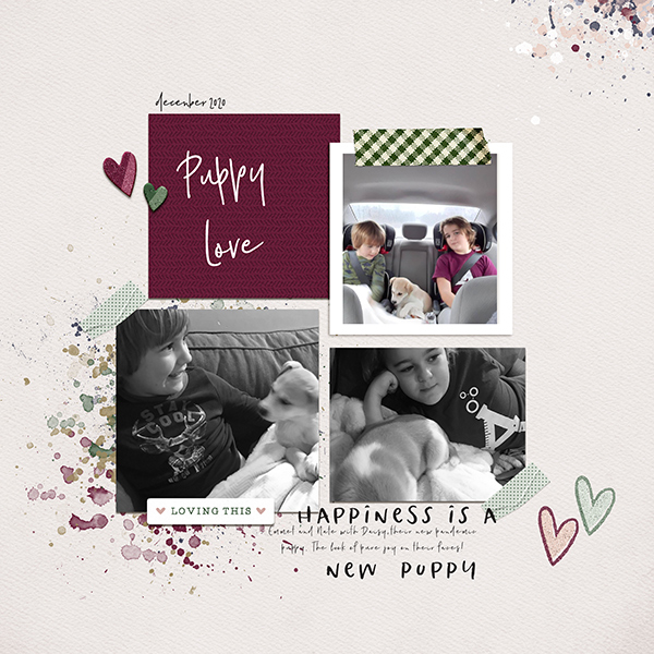 MOC9 Day 7 Simple Template Happiness New Puppy