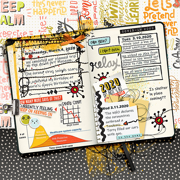 MOC_January 12 Art Journal Style  2020 Covid Diary