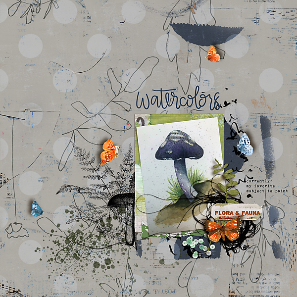 Mushroom Watercolor