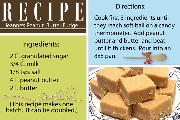 My Mom's Peanut Butter Fudge Recipe