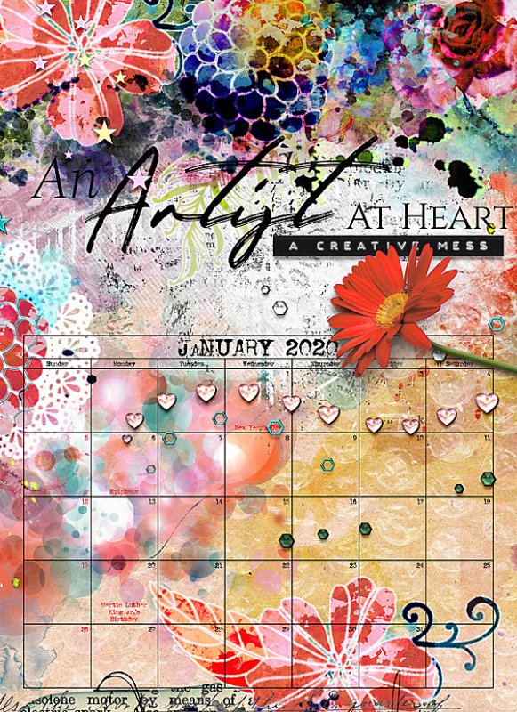 NBK Design Calendar - January 2020