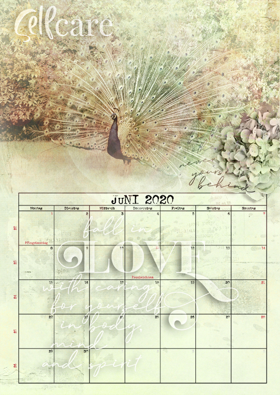NBK-Design Calendar - June 2020 - Selfcare