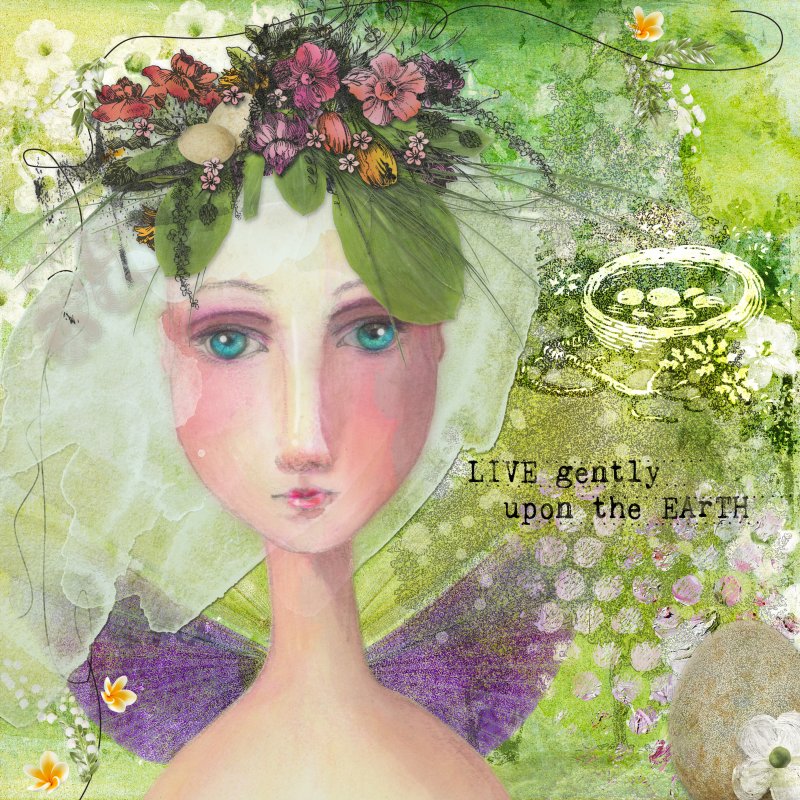 Nest Symbology for Tangie Baxter's Art Journaling for Scaredy Cats Class