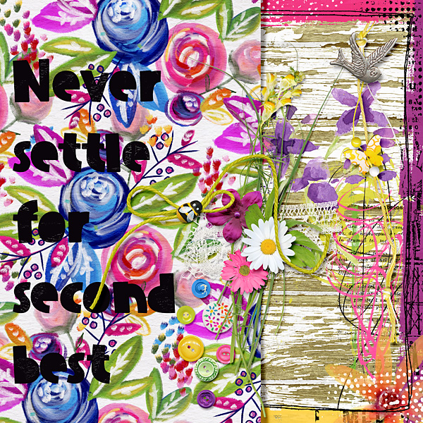 Never settle for second best