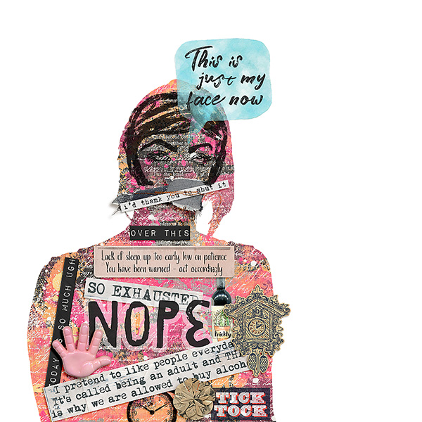 Nope (MOC7 - Day 11 - Art Journaling - What's on the INside?)