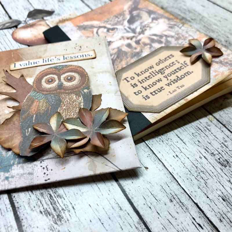 Note book and prompts card - hybrid close up 2