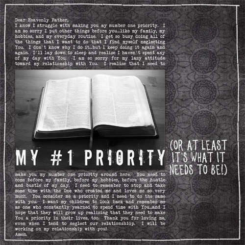 Number one priority