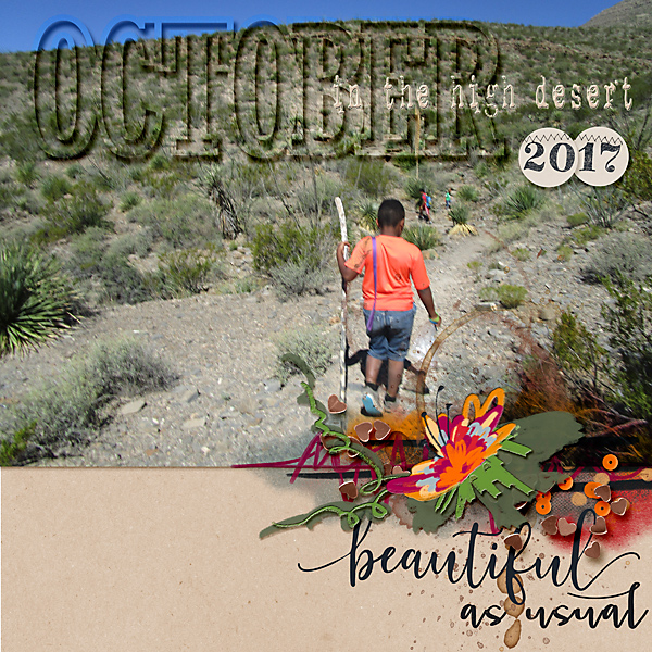 October in the desert