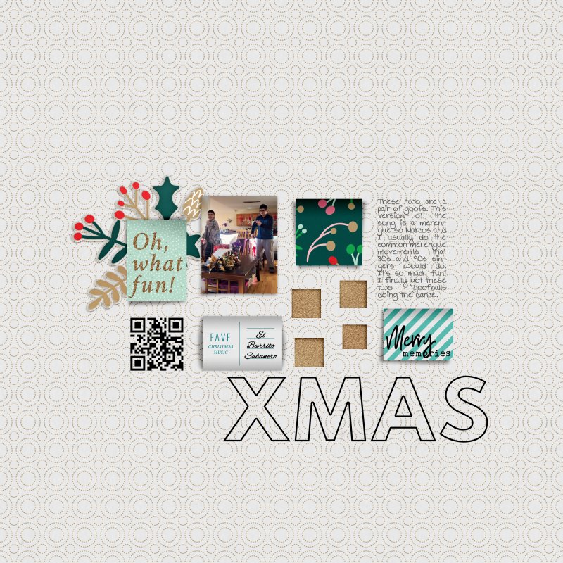 Oh What Fun! Xmas - SOSN 12/17 - Scraplift challenge.