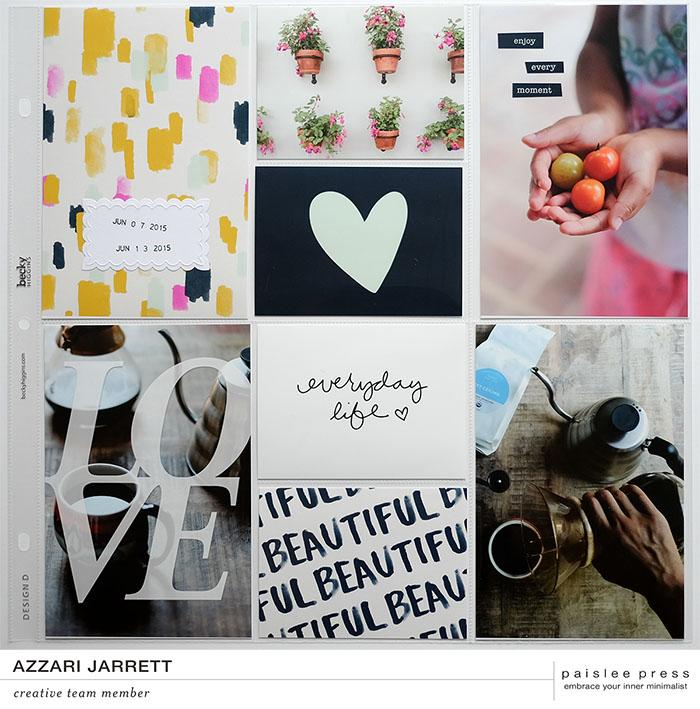 Paislee Press Joie de Vivre PL Layout