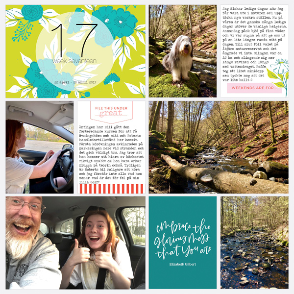 Pocket page Week 17, left side