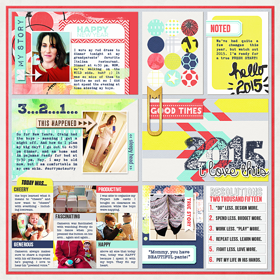 Project Life 2015 - Week 2 template - RIGHT - amymarieschn