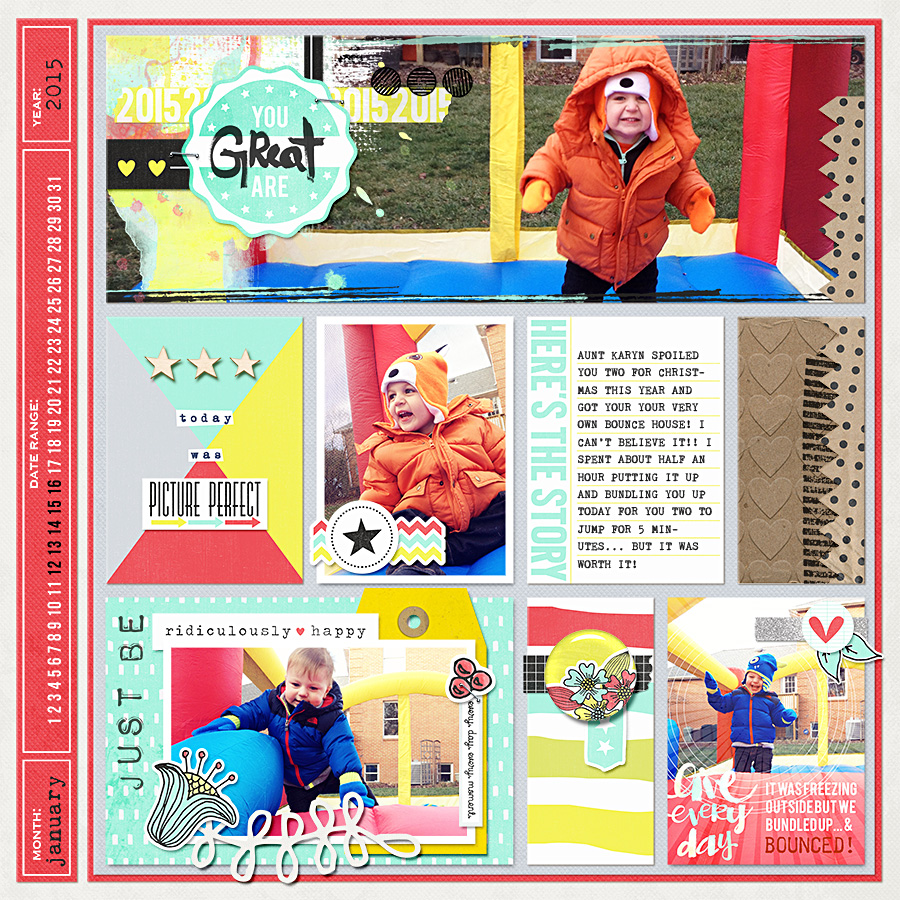 Project Life 2015 - Week 3 template - LEFT - amymarieschn