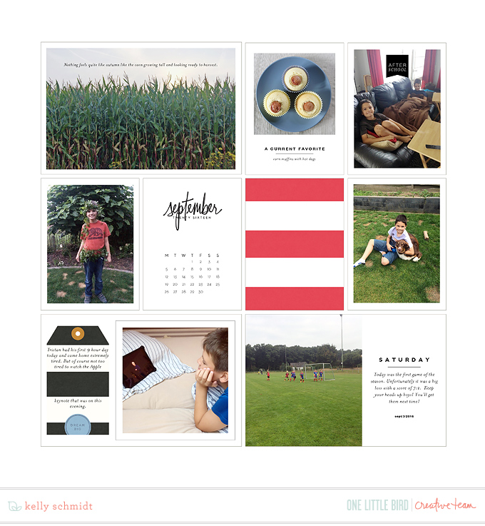 Project Life 2016 September pg 1