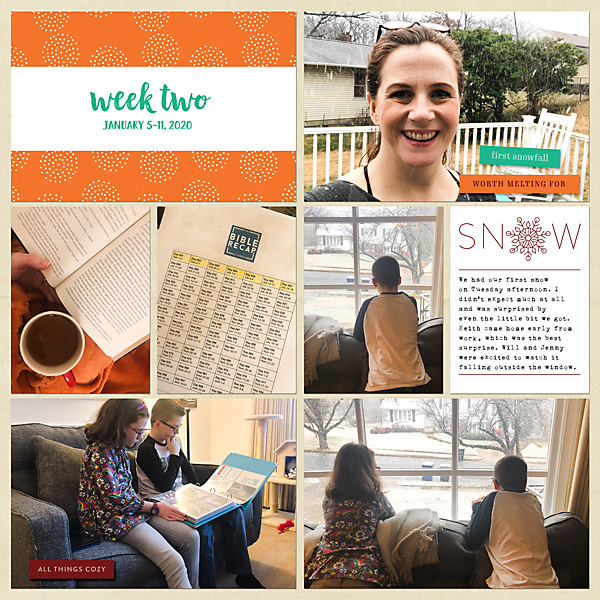 Project Life 2020 Week 2 - left