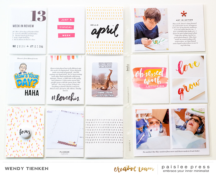 Project Life Week 13