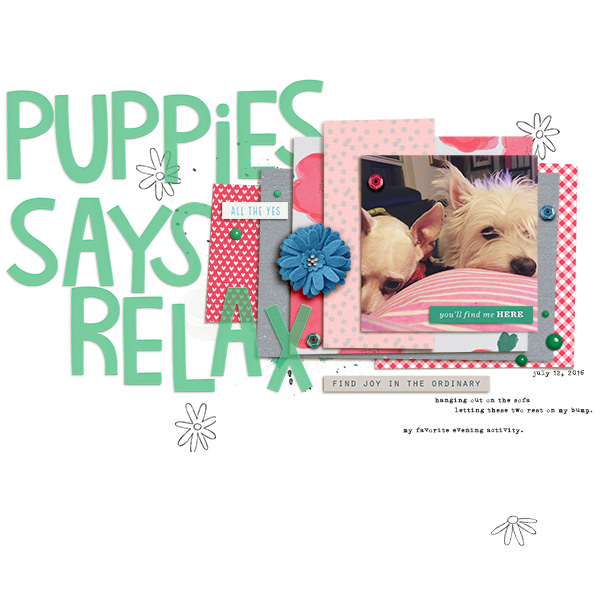 puppies says relax