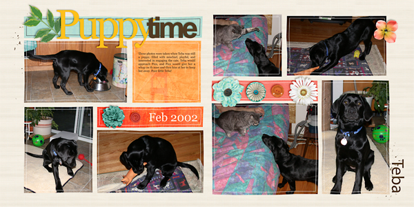 Puppy Time (Double Page)