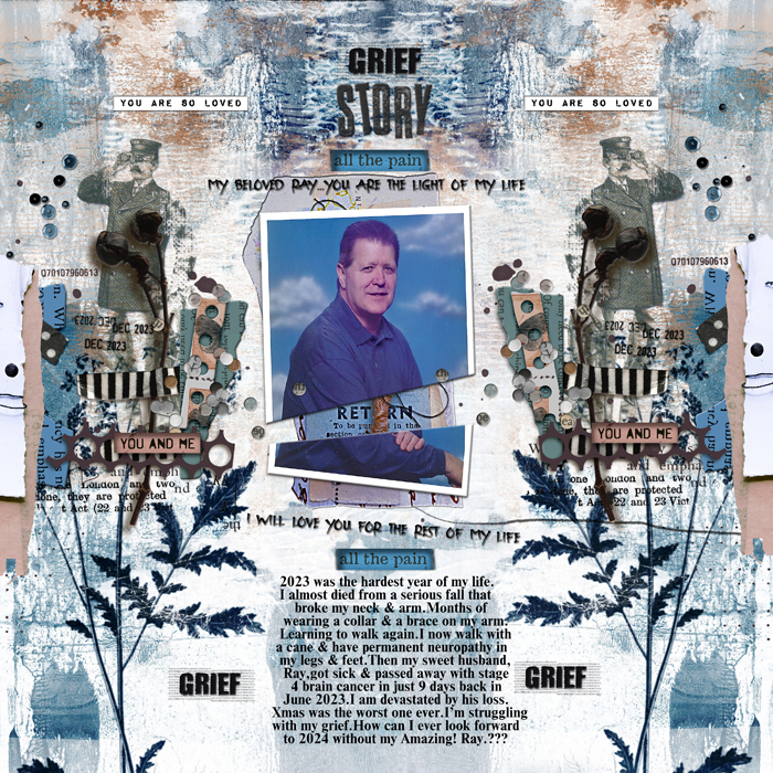 Rachel Jefferies-December 2023-Mixed Media Challenge-Grief Story