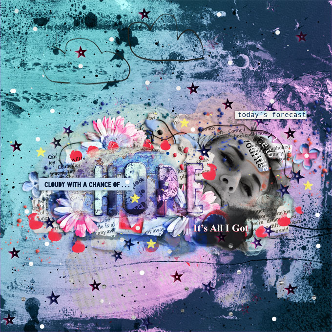 Rachel Jefferies-Mixed Media Challenge-June-A Chance Of Hope