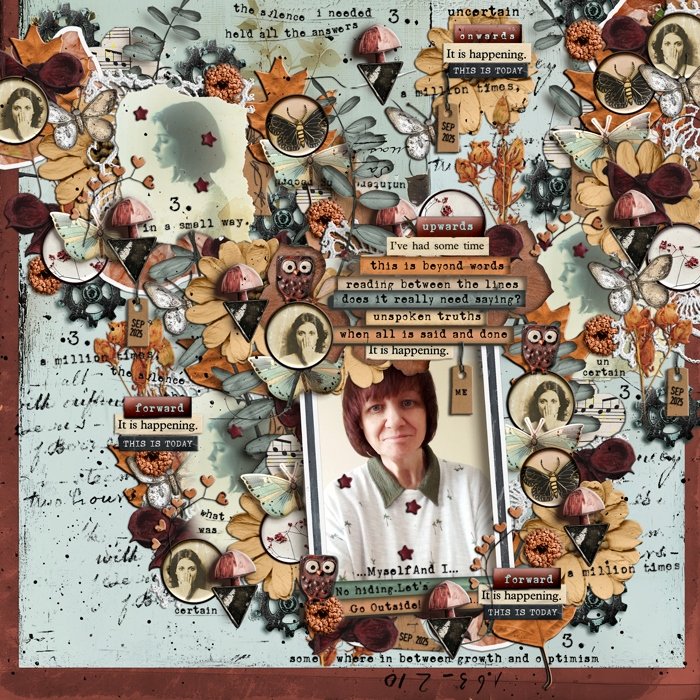 Rachel Jefferies-September 2025-Mixed Media Challenge-In Between : Growth & Optimism