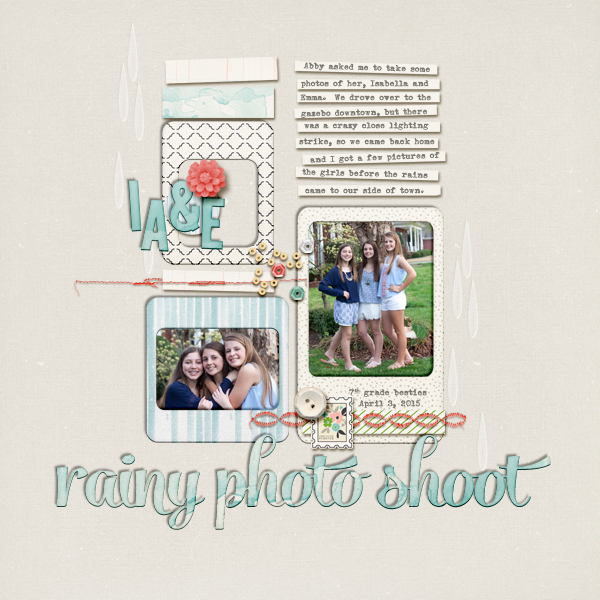 Rainy photo shoot- I A & E