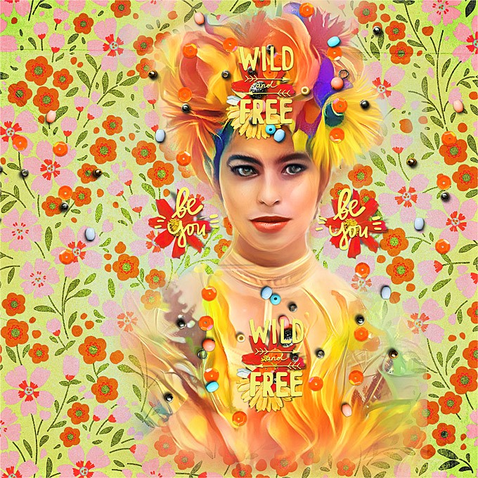 Random Challenge-May 2022-Eye-Catching Floral Paper-Wild & Free