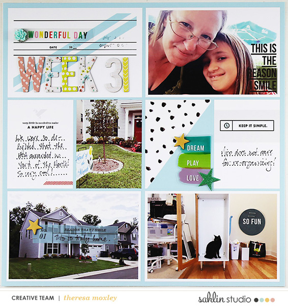 Sahlin Studio Creative Team Photo Journaling & Lined Up Word Art
