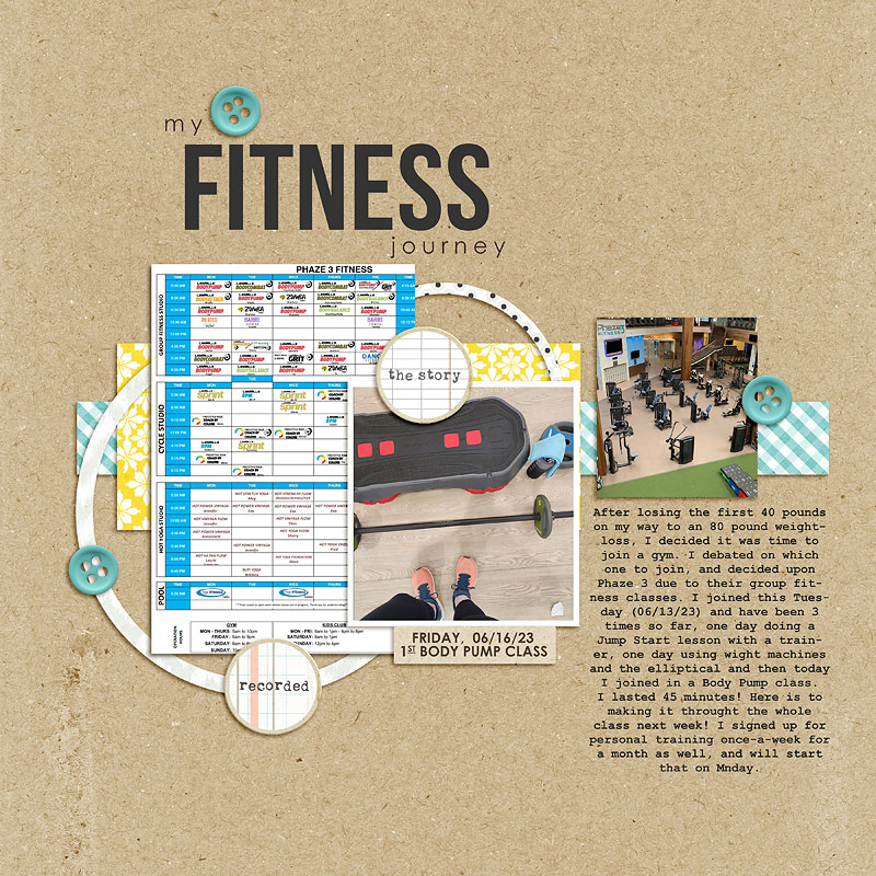 Sahlin Studio- June Template- my FITNESS journey