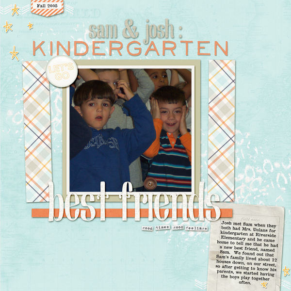 Sam and Josh : Kindergarten Best Friends