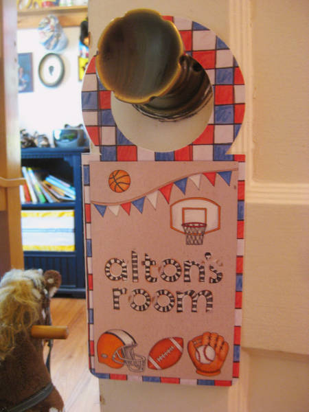 School Sports Door Hanger