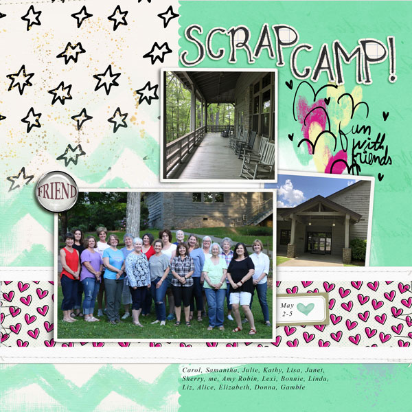 Scrap Camp - left page