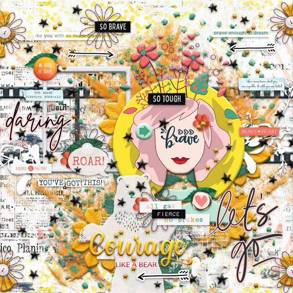 Scraplift Challenge-April 2021-JenEm-Always Be Brave