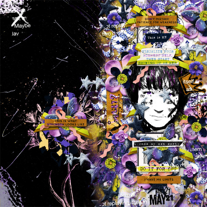 Scraplift Challenge-May 2021-Dotcomkari x 2-My Own Self Worth
